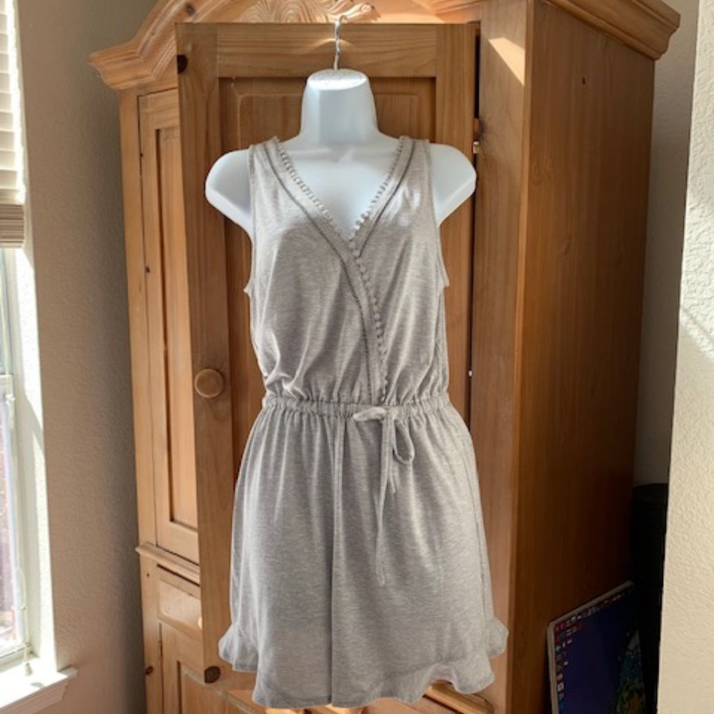 NWT Anthropologie Gray Romper - Size Small